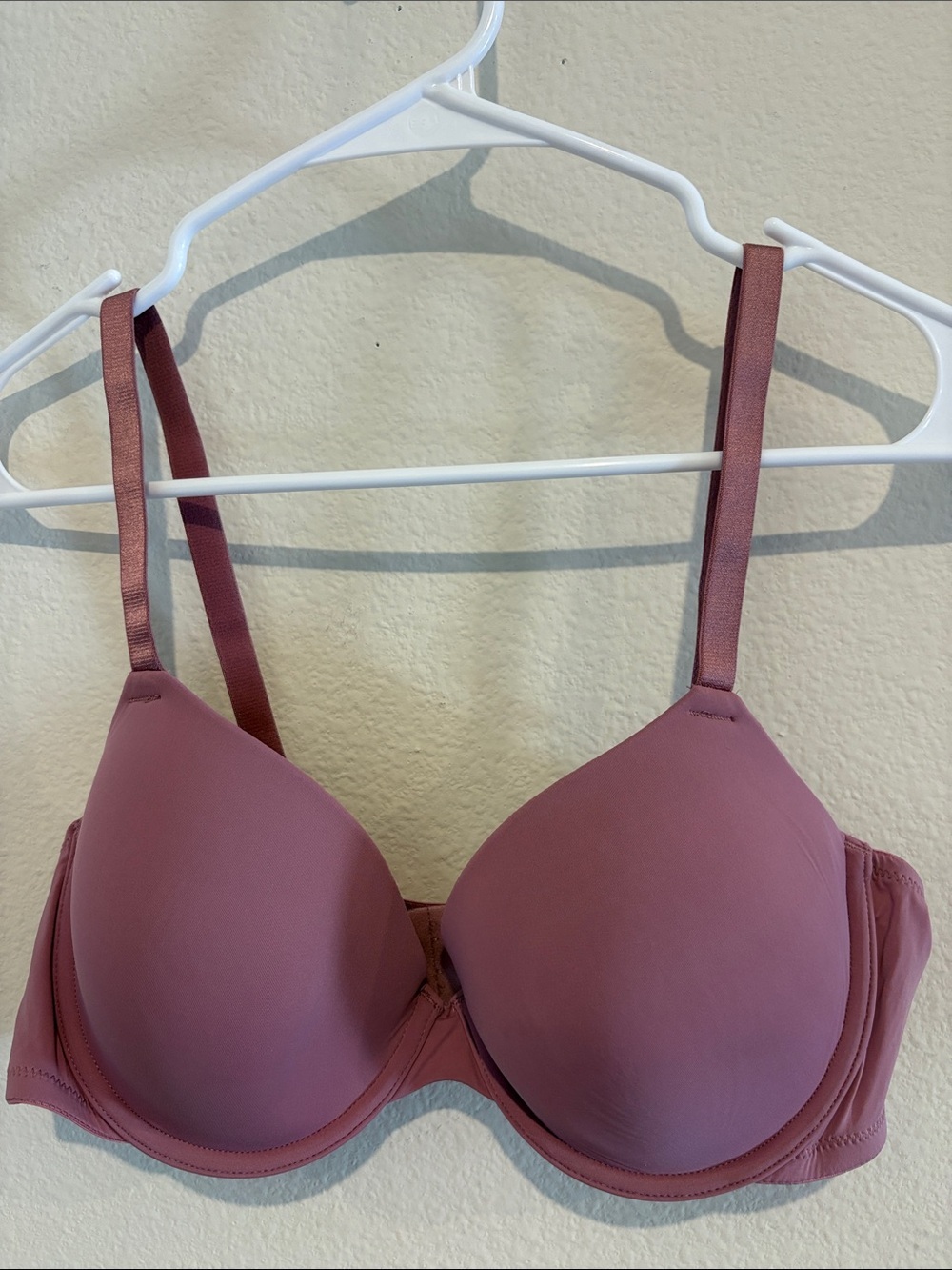 Auden Lightly lined demi bra with underwire 38 B in Mauve